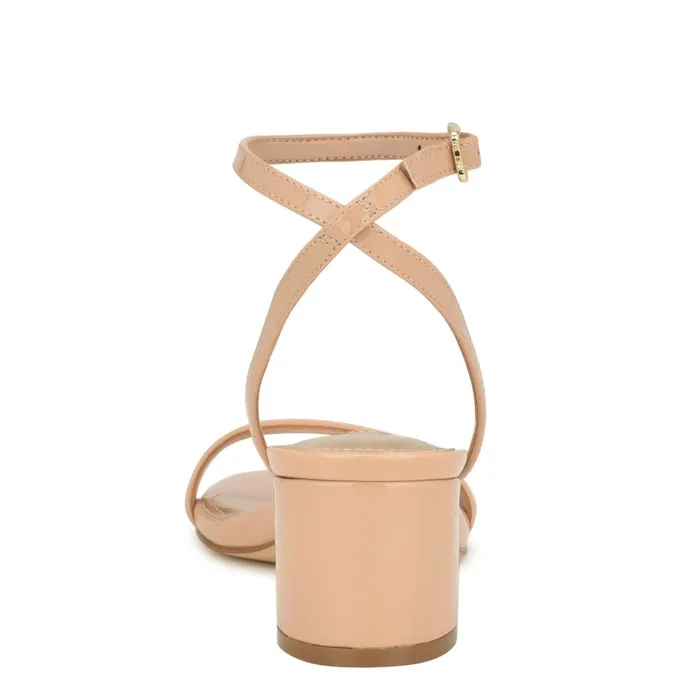 Allora Ankle Strap Block Heeled Sandals Light Natural Women Nine West Sandals Allora Ankle Strap Block Heeled Sandals Light Natural Women Nine West Sandals