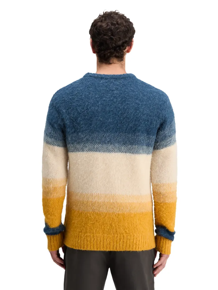 ALPACA WOOLBLEND SWEATER Yellow Blue Gradient Men Scotch and Soda Knitwear