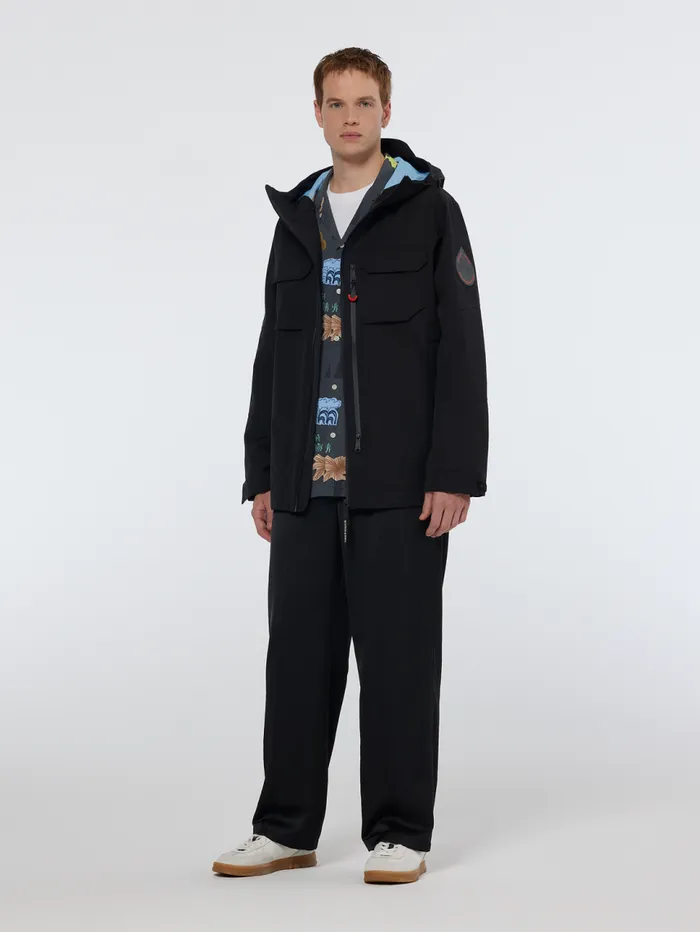 AMS Proof Camp Tech Jacket Black Men Scotch and Soda Jackets and Coats