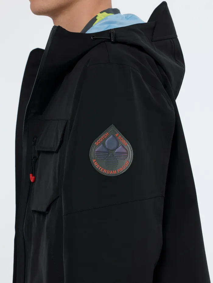 AMS Proof Camp Tech Jacket Black Men Scotch and Soda Jackets and Coats