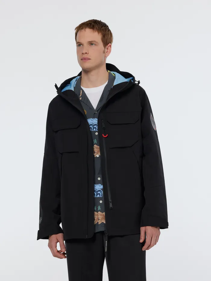 AMS Proof Camp Tech Jacket Black Men Scotch and Soda Jackets and Coats
