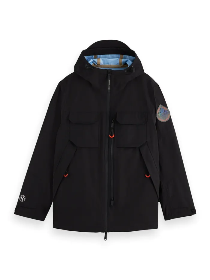 AMS Proof Camp Tech Jacket Black Men Scotch and Soda Jackets and Coats