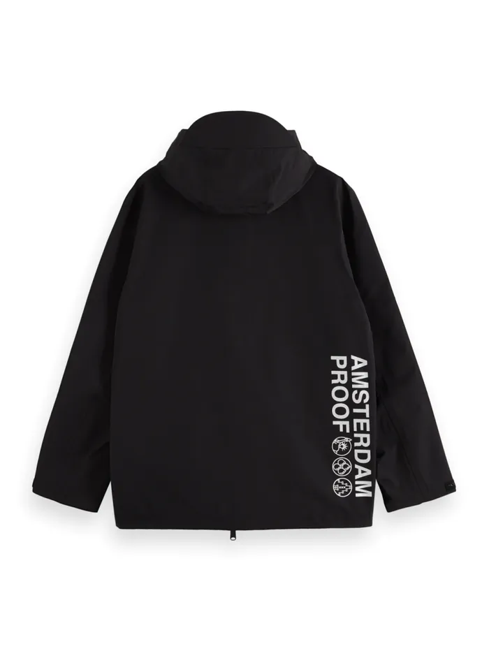AMS Proof Camp Tech Jacket Black Men Scotch and Soda Jackets and Coats