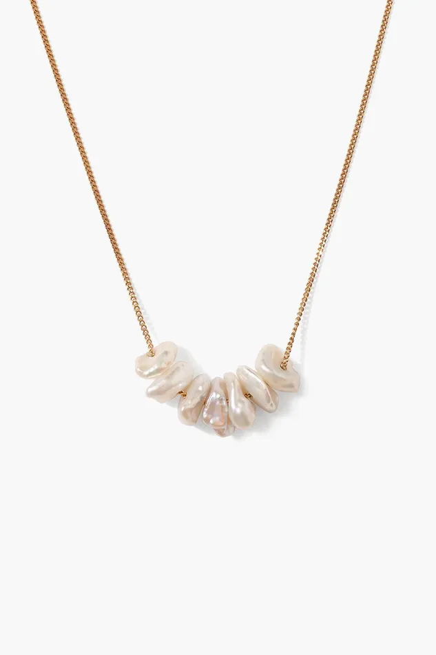 Anini Pearl Necklace Gold Women Chan Luu Necklaces