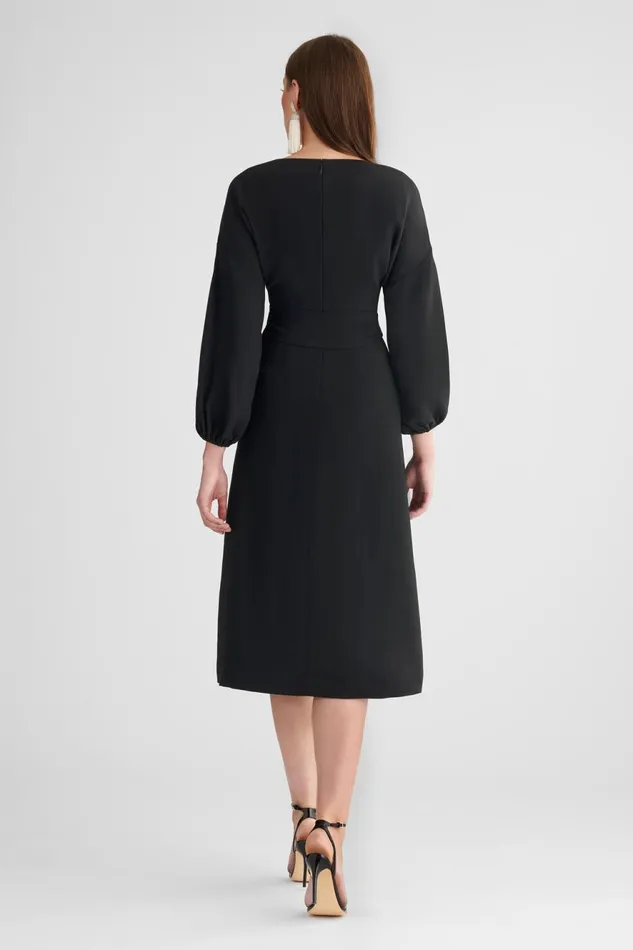 Annie Dress 8211 Black Women Sachin and Babi Long Sleeve