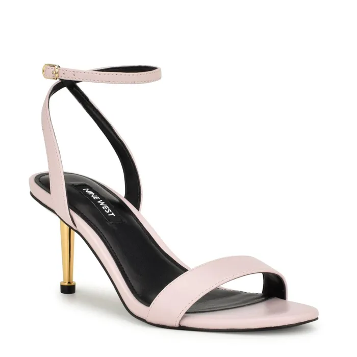 Anny Ankle Strap Heeled Sandals Baby Pink Women Nine West Heeled Anny Ankle Strap Heeled Sandals Baby Pink Women Nine West Heeled