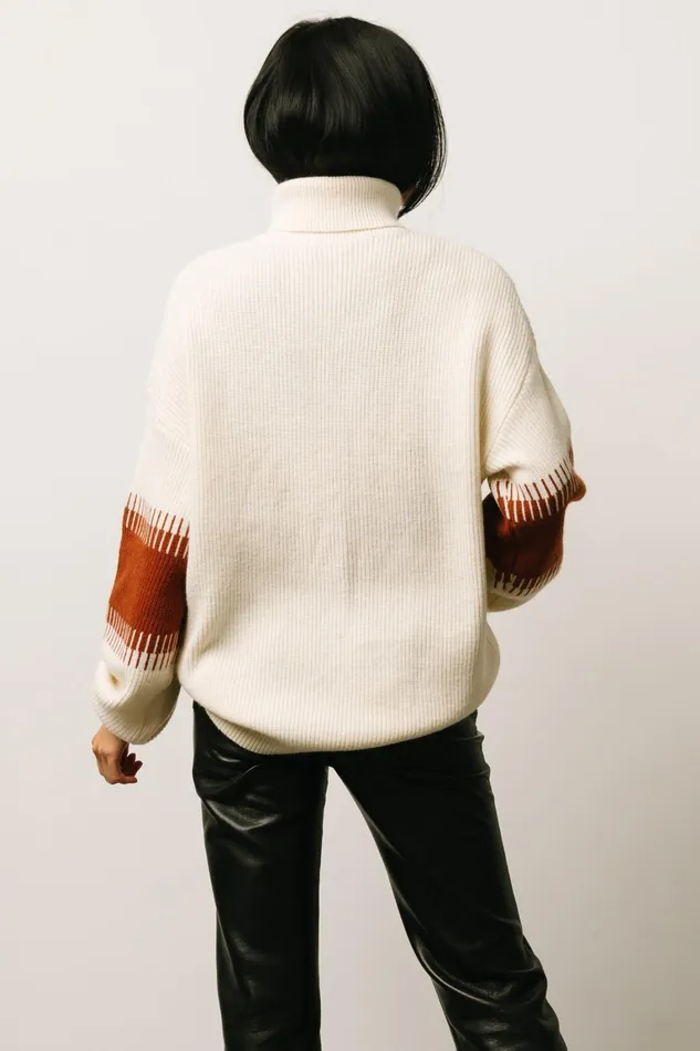 Antonov Turtle Neck Sweater Cream Spice Women Baltic Born Sweaters