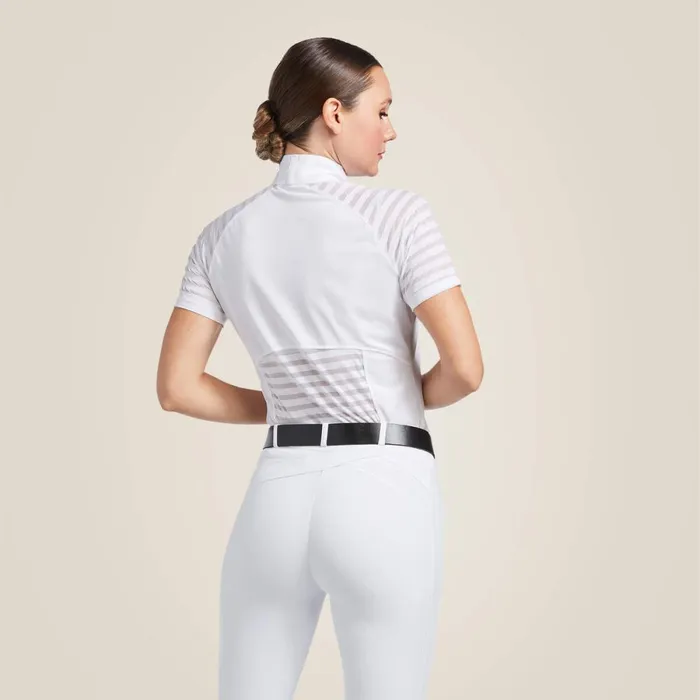 Aptos Vent Show Shirt White Women Ariat English Riding