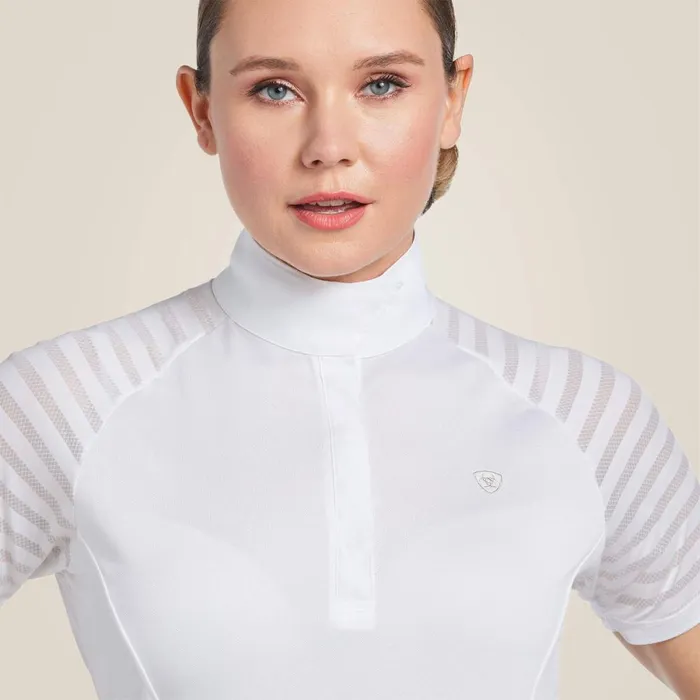 Aptos Vent Show Shirt White Women Ariat English Riding
