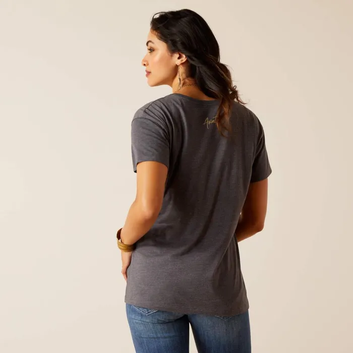 Ariat Cowboy Hat TShirt Titanium Women Ariat TShirts and Tops Ariat Cowboy Hat TShirt Titanium Women Ariat TShirts and Tops