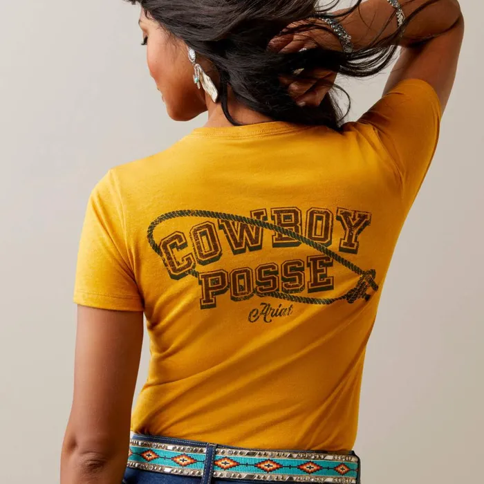 Ariat Cowboy Posse TShirt Buckhorn Heather Women Ariat TShirts and Tops Ariat Cowboy Posse TShirt Buckhorn Heather Women Ariat TShirts and Tops