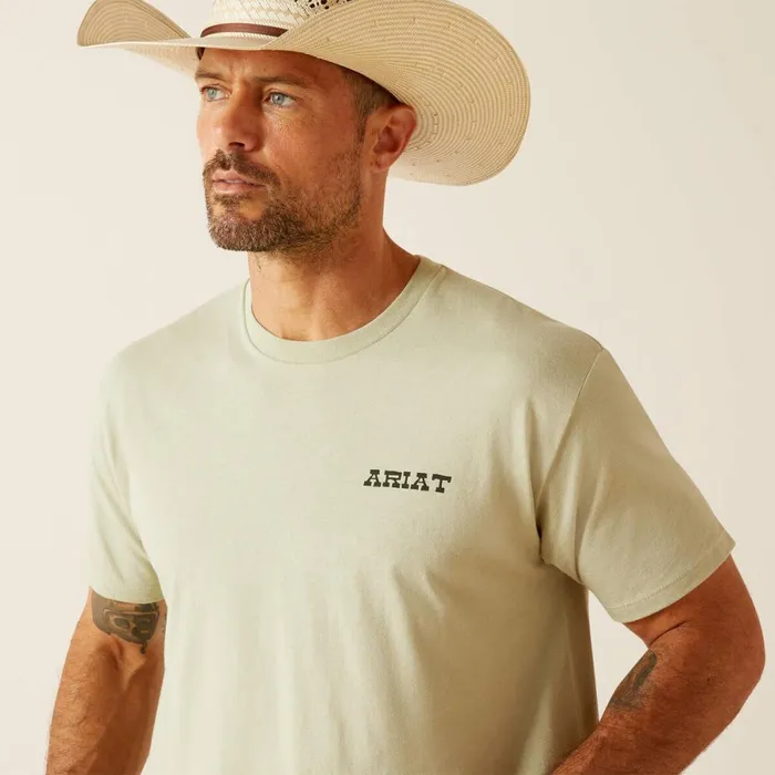 Ariat Eagle Flag TShirt Desert Sage Heather Men Ariat TShirts and Polos Ariat Eagle Flag TShirt Desert Sage Heather Men Ariat TShirts and Polos
