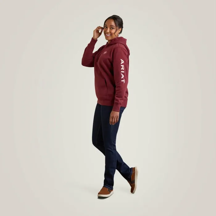Ariat Logo Hoodie Zinfandel Women Ariat Sweatshirts and Hoodies Ariat Logo Hoodie Zinfandel Women Ariat Sweatshirts and Hoodies