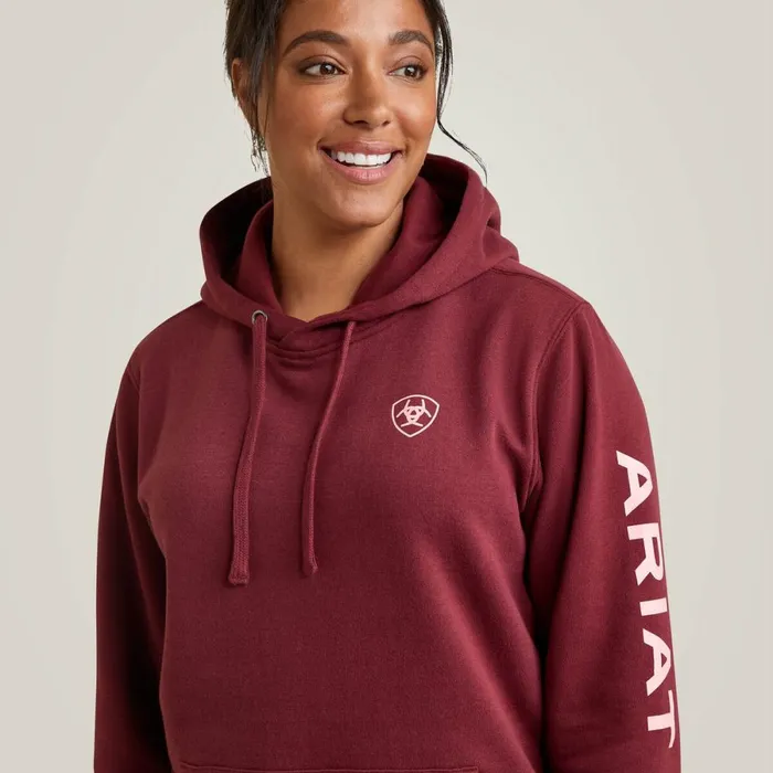 Ariat Logo Hoodie Zinfandel Women Ariat Sweatshirts and Hoodies Ariat Logo Hoodie Zinfandel Women Ariat Sweatshirts and Hoodies