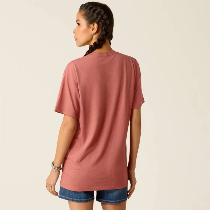 Ariat Rodeo First TShirt Red Clay Heather Women Ariat TShirts and Tops Ariat Rodeo First TShirt Red Clay Heather Women Ariat TShirts and Tops