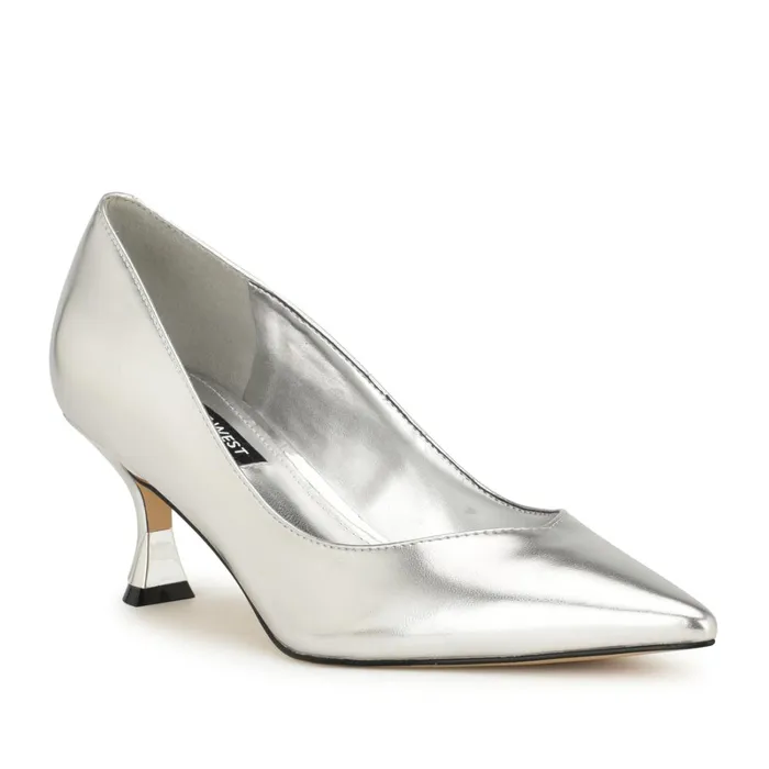 Ariella Pointy Toe Pumps Silver Women Nine West Pumps Ariella Pointy Toe Pumps Silver Women Nine West Pumps