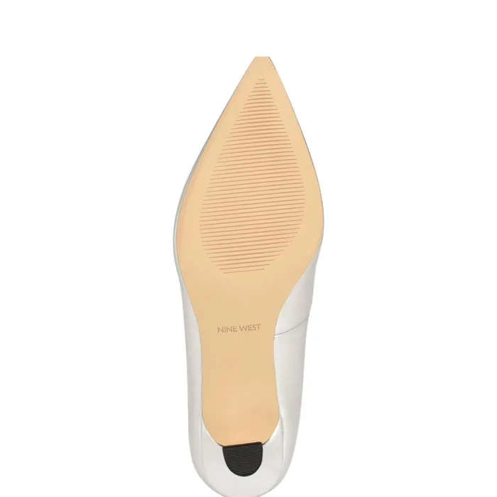 Ariella Pointy Toe Pumps Silver Women Nine West Pumps Ariella Pointy Toe Pumps Silver Women Nine West Pumps