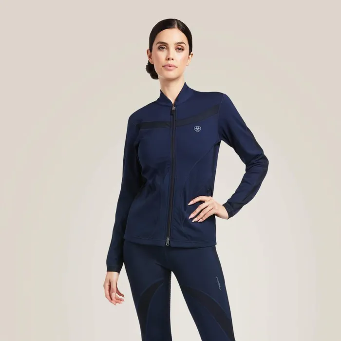 Ascent Full Zip Sweatshirt Navy Women Ariat Sweatshirts and Hoodies
