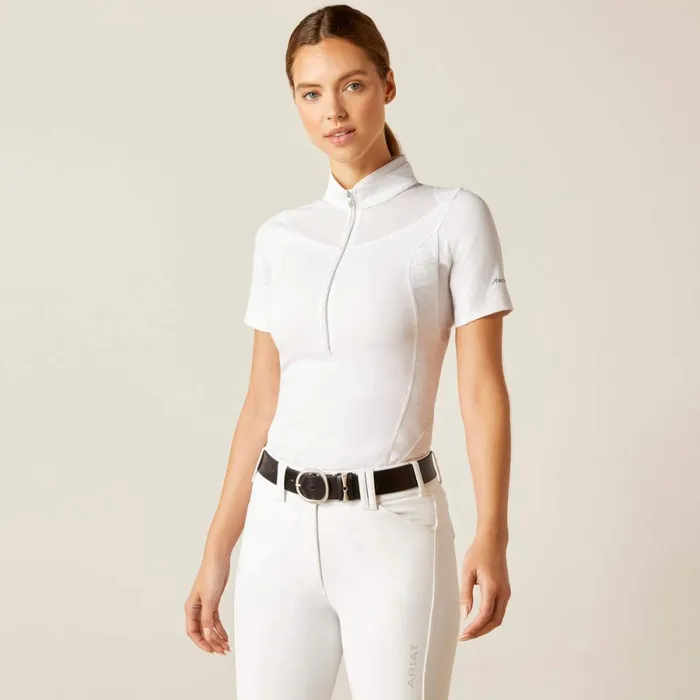 Ascent Show Shirt White Women Ariat English Riding