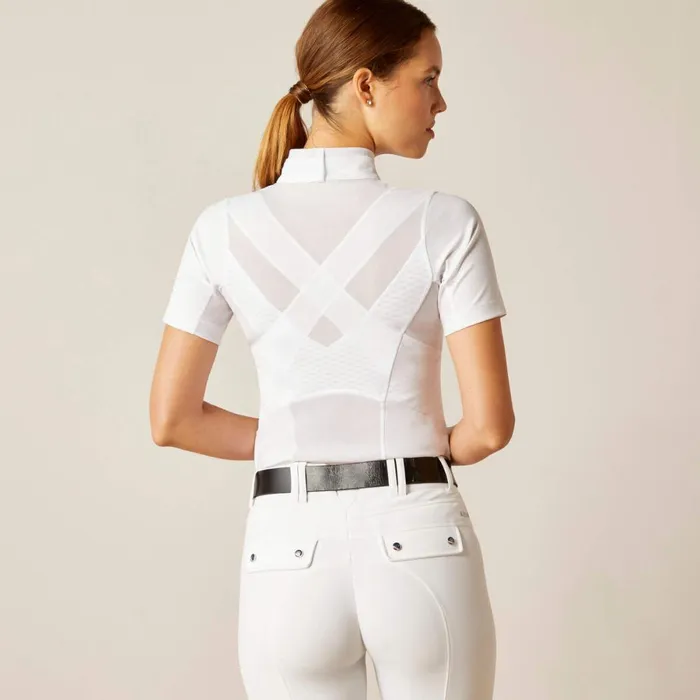 Ascent Show Shirt White Women Ariat English Riding Ascent Show Shirt White Women Ariat English Riding