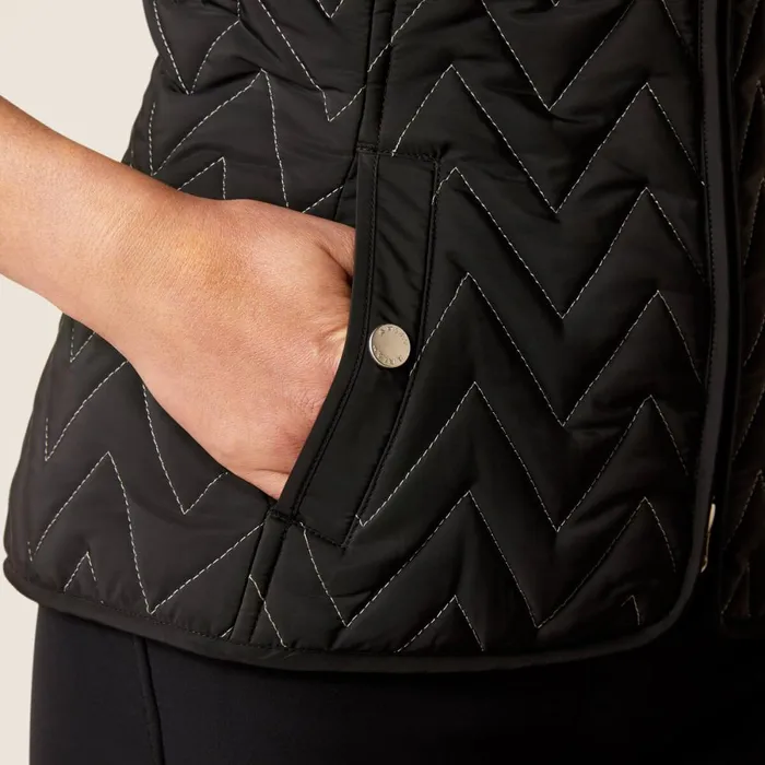 Ashley Insulated Vest Black Women Ariat Jackets and Vests