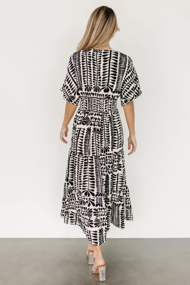 Austin Kimono Dress Black Print Women Baltic Born Midi Dresses Austin Kimono Dress Black Print Women Baltic Born Midi Dresses