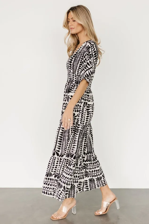 Austin Kimono Dress Black Print Women Baltic Born Midi Dresses Austin Kimono Dress Black Print Women Baltic Born Midi Dresses