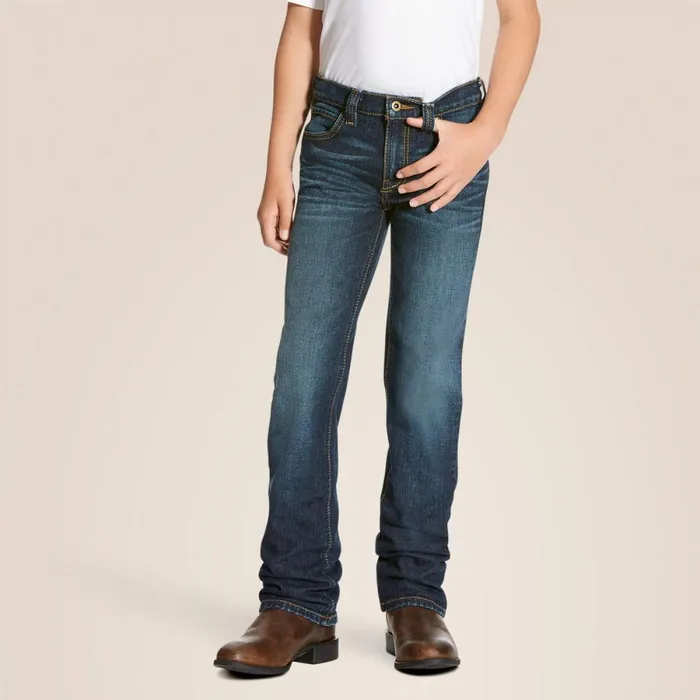 B5 Slim Stretch Legacy Stackable Straight Leg Jean Durham Kids Ariat Jeans