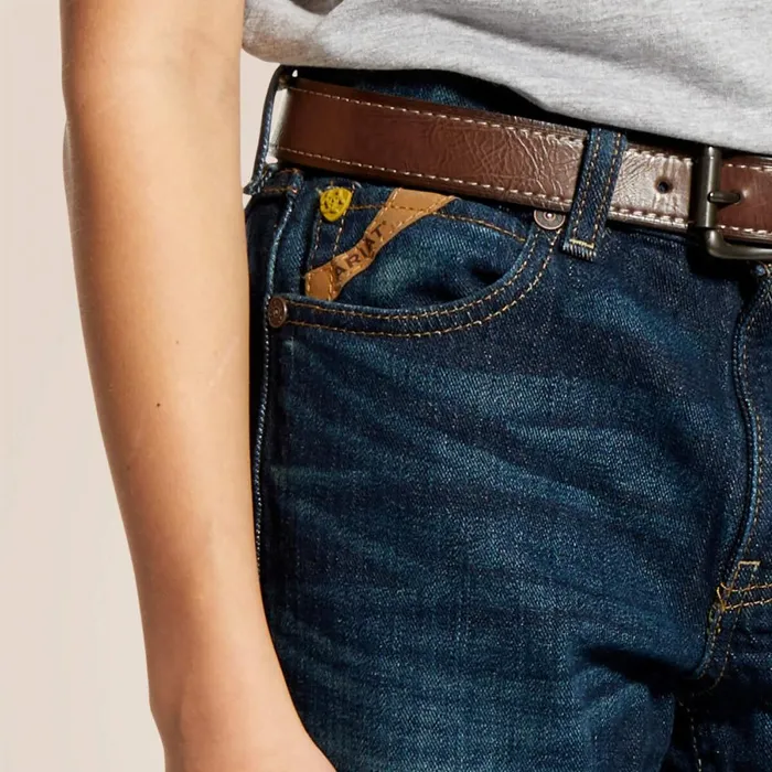 B5 Slim Stretch Legacy Stackable Straight Leg Jean Durham Kids Ariat Jeans