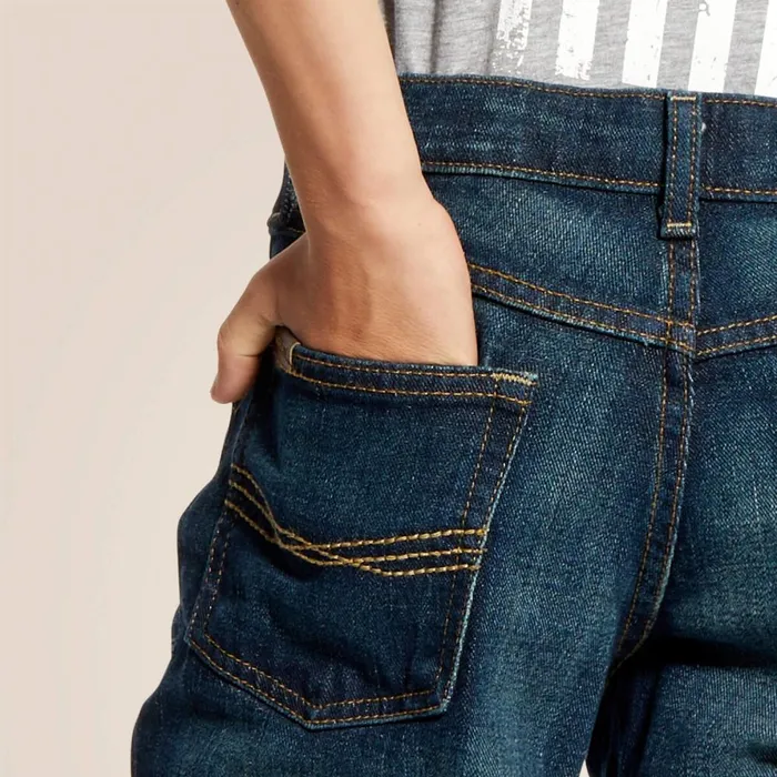 B5 Slim Stretch Legacy Stackable Straight Leg Jean Durham Kids Ariat Jeans