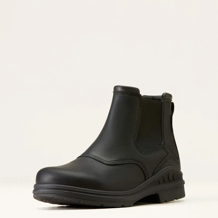Barnyard Twin Gore II Waterproof Boot Black Men Ariat English Riding Boots