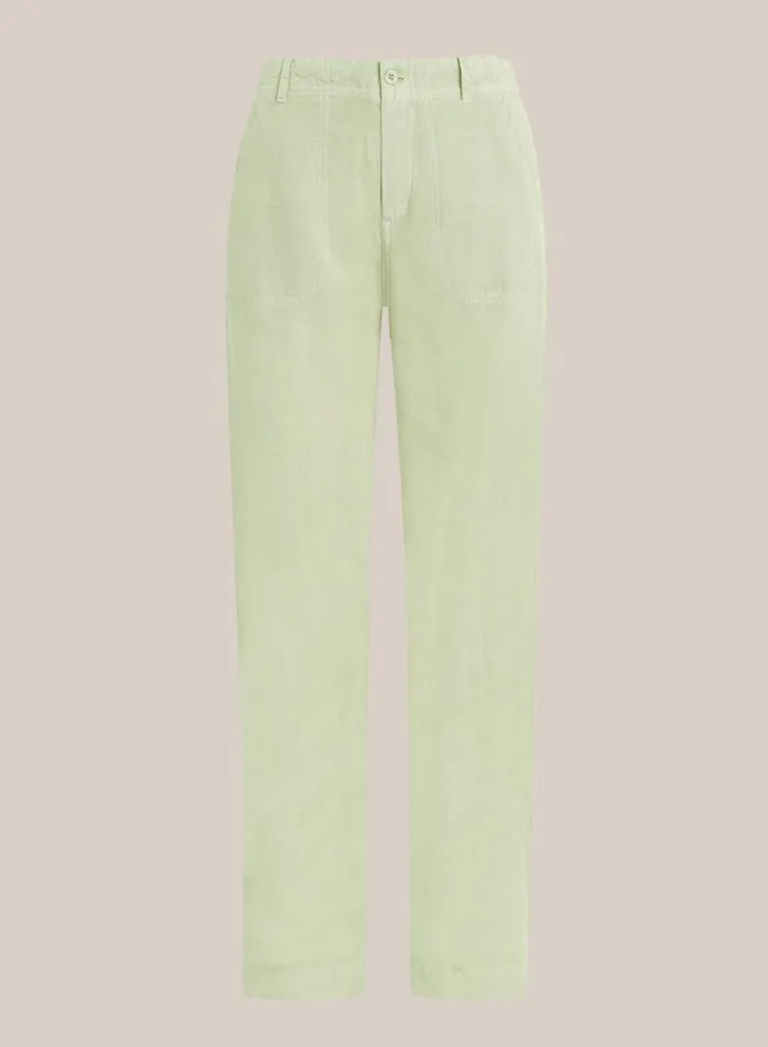 Bella Dahl Blakely Utility Wide Leg Crop 8211 Muted Army Women Pants