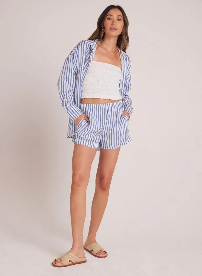 Bella Dahl Boxer Short 8211 Bahia Breeze Stripe Women Shorts