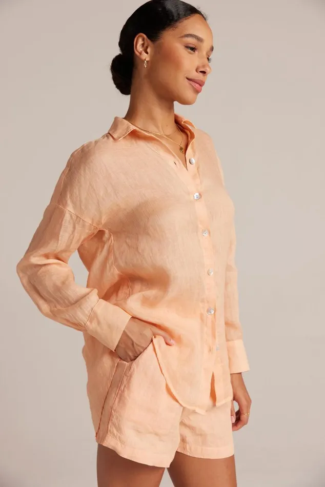 Bella Dahl Boyfriend Button Down 8211 Peach Parker Women Button Down Bella Dahl Boyfriend Button Down 8211 Peach Parker Women Button Down