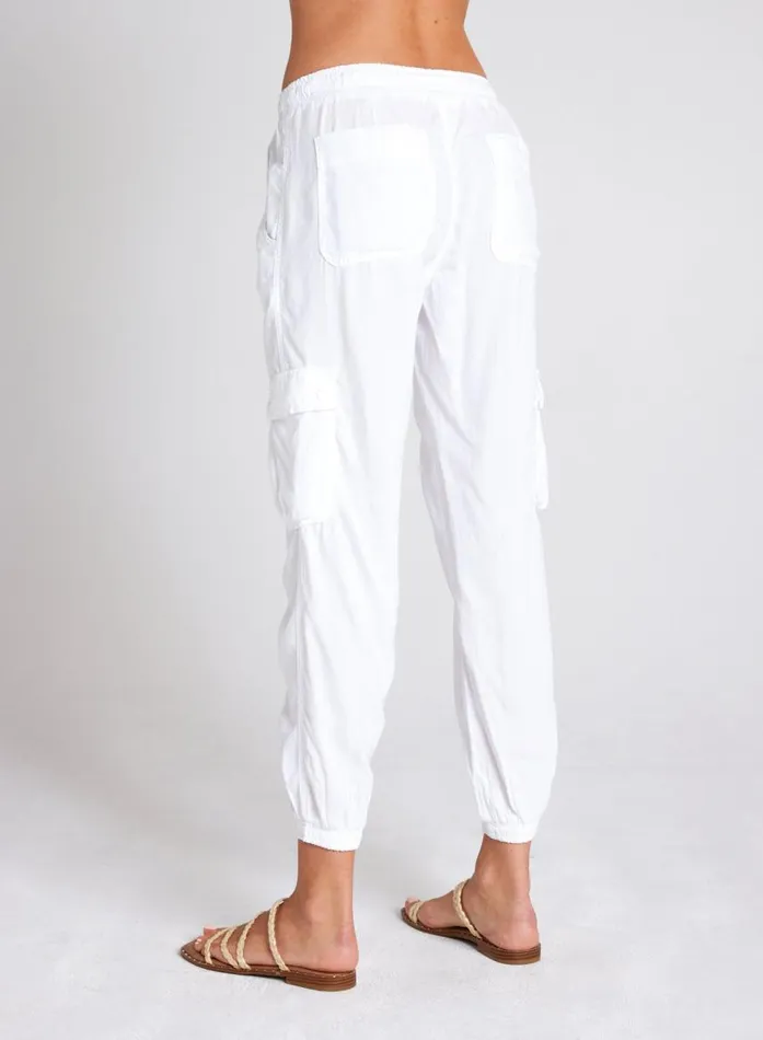 Bella Dahl Cargo Track Pants 8211 White Women Pants Bella Dahl Cargo Track Pants 8211 White Women Pants