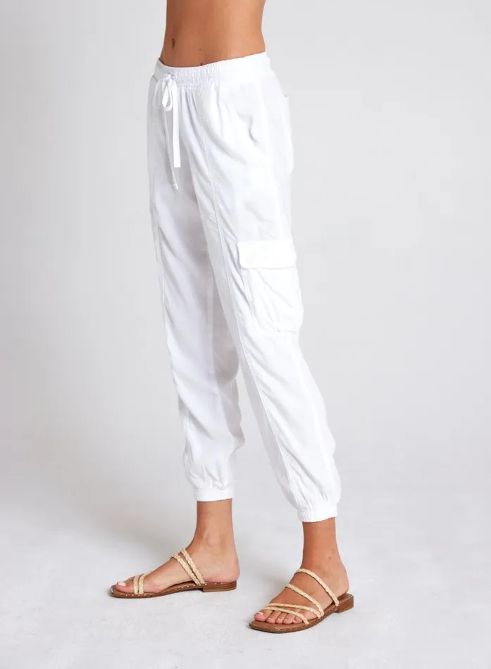Bella Dahl Cargo Track Pants 8211 White Women Pants Bella Dahl Cargo Track Pants 8211 White Women Pants