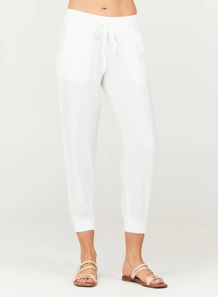 Bella Dahl Easy Drawstring Jogger 8211 White Women Joggers Bella Dahl Easy Drawstring Jogger 8211 White Women Joggers