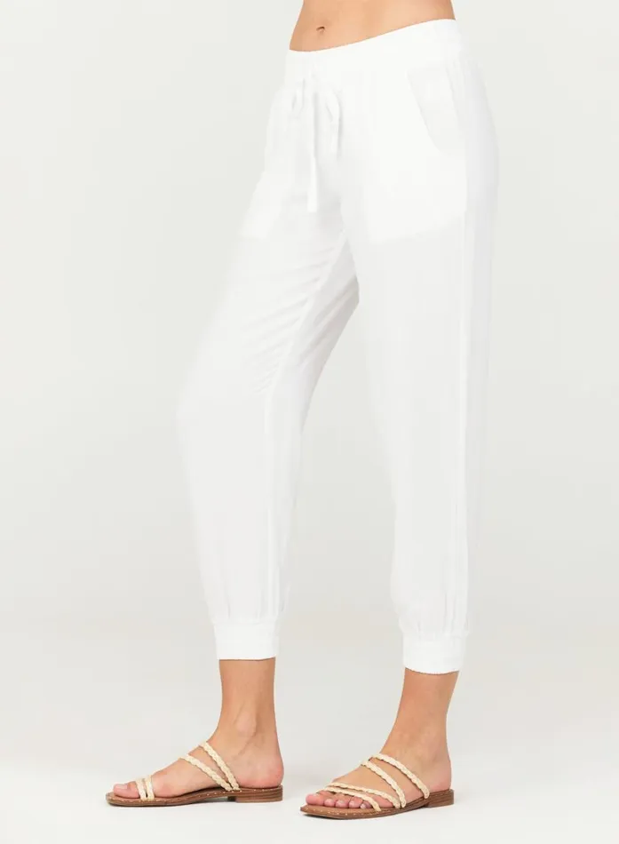 Bella Dahl Easy Drawstring Jogger 8211 White Women Joggers Bella Dahl Easy Drawstring Jogger 8211 White Women Joggers
