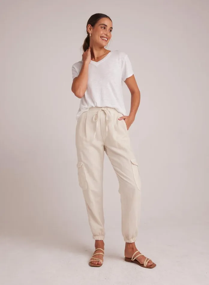 Bella Dahl Isla Pleated Jogger 8211 Seashell Sand Women Pants