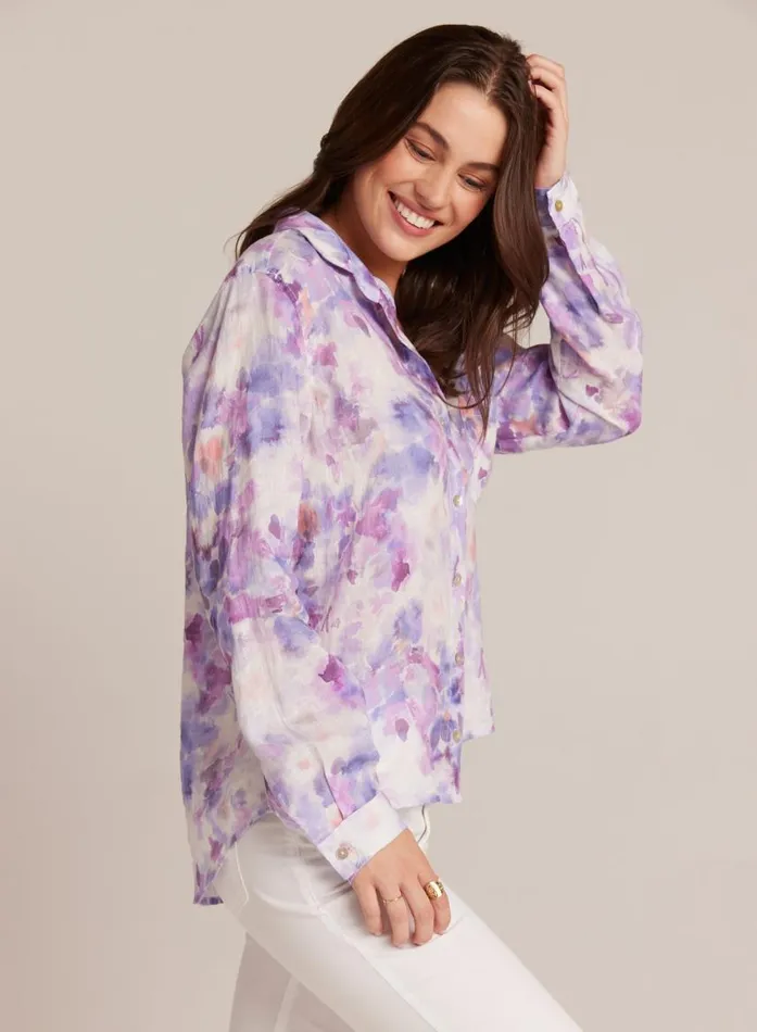 Bella Dahl Linen Pocket Button Down 8211 Iris Floral Print Women Long Sleeve Bella Dahl Linen Pocket Button Down 8211 Iris Floral Print Women Long Sleeve