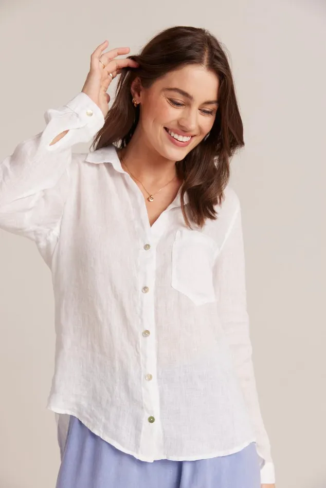 Bella Dahl Linen Pocket Button Down 8211 White Women Button Down Bella Dahl Linen Pocket Button Down 8211 White Women Button Down