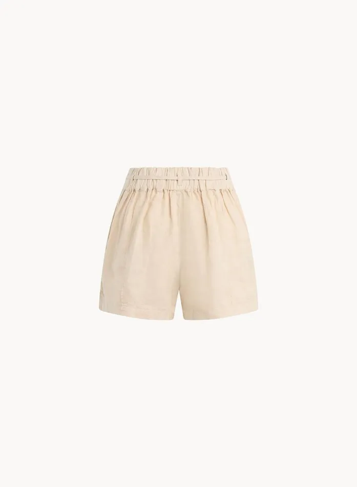 Bella Dahl Pintuck Short Samba Tan Women Shorts