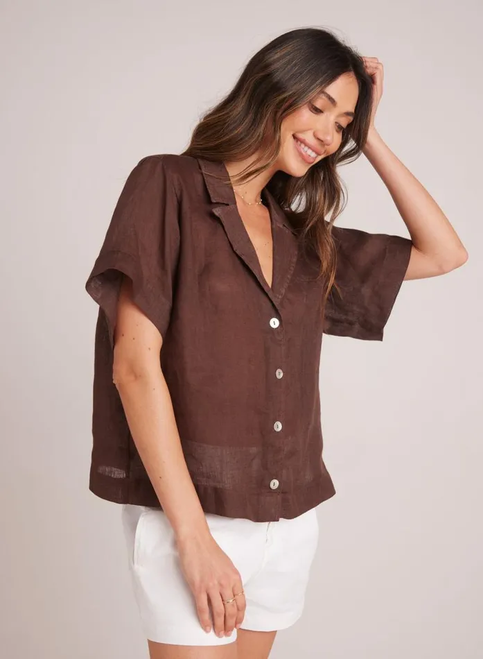 Bella Dahl Short Sleeve Flowy Button Down 8211 Cocoa Cabana Women Button Down Bella Dahl Short Sleeve Flowy Button Down 8211 Cocoa Cabana Women Button Down
