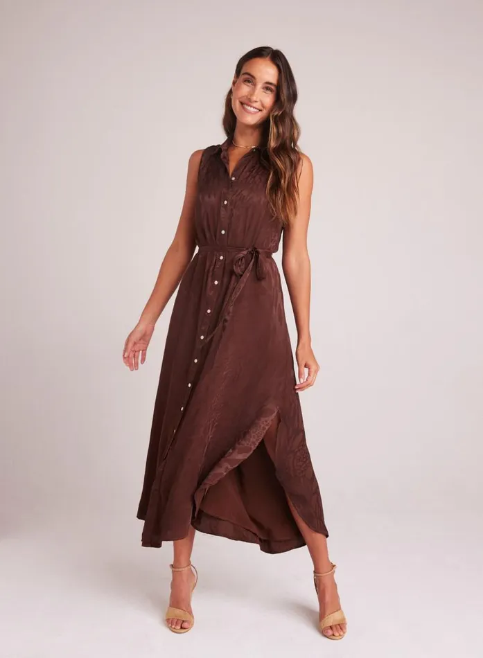 Bella Dahl Sleeveless Shirred Maxi Dress 8211 Cafu00e9 Noir Women Maxi Dresses