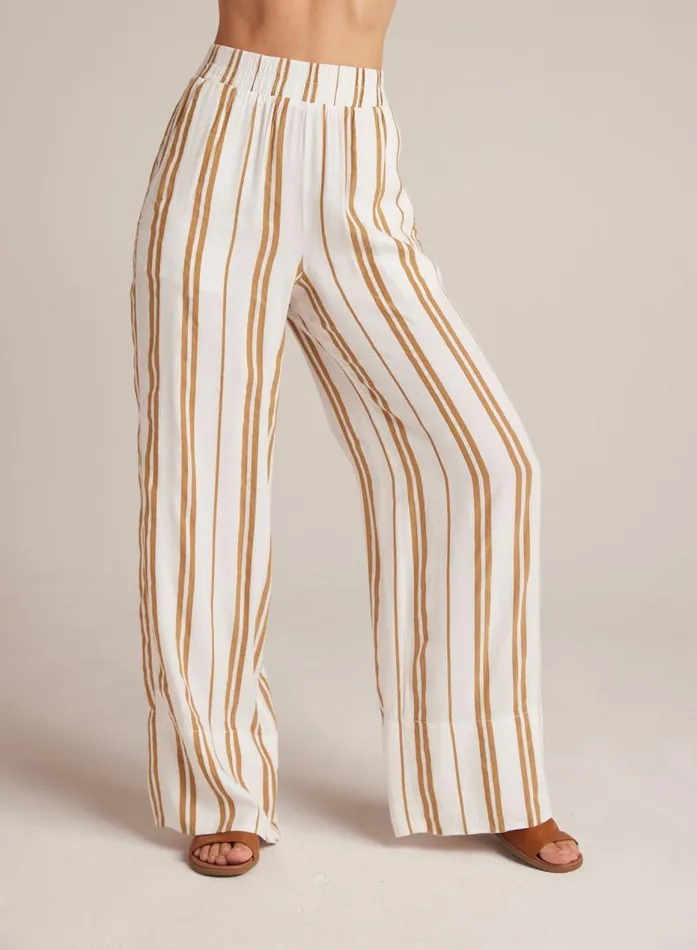Bella Dahl Wide Leg Pant 8211 Redwood Stripe Women Pants