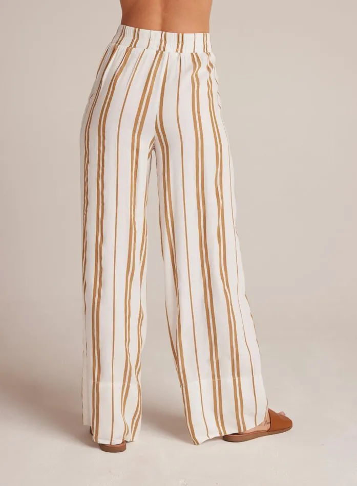 Bella Dahl Wide Leg Pant 8211 Redwood Stripe Women Pants