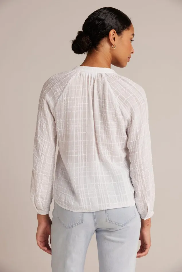 Bella Dahl Woven Plaid Raglan Blouse 8211 White Women Long Sleeve Bella Dahl Woven Plaid Raglan Blouse 8211 White Women Long Sleeve