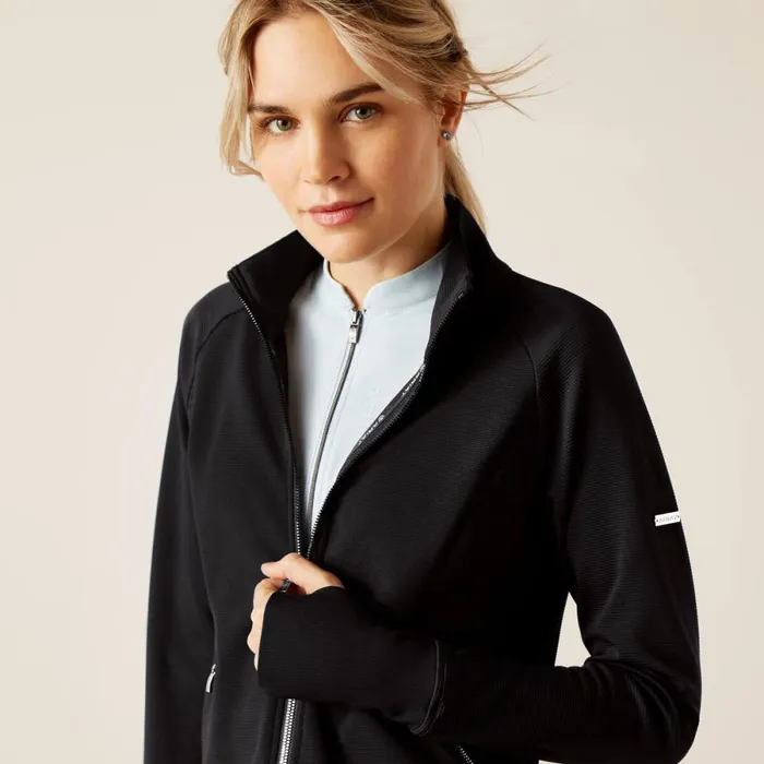 Bellatrix Full Zip Sweatshirt Black Women Ariat Sweatshirts and Hoodies