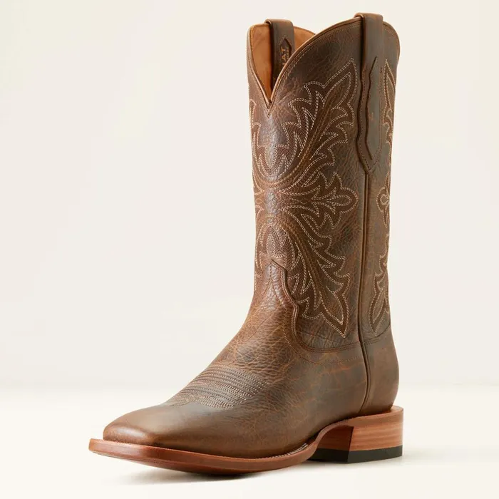 Bench Made Bassett Cowboy Boot Earth Brown Bison Men Ariat Western Boots