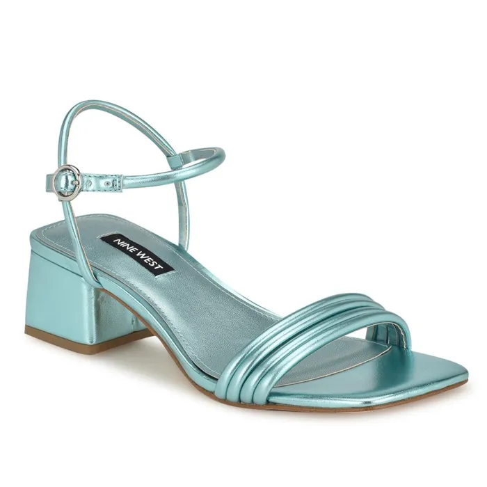 Bernise Block Heel Sandals Blue Women Nine West Sandals Bernise Block Heel Sandals Blue Women Nine West Sandals